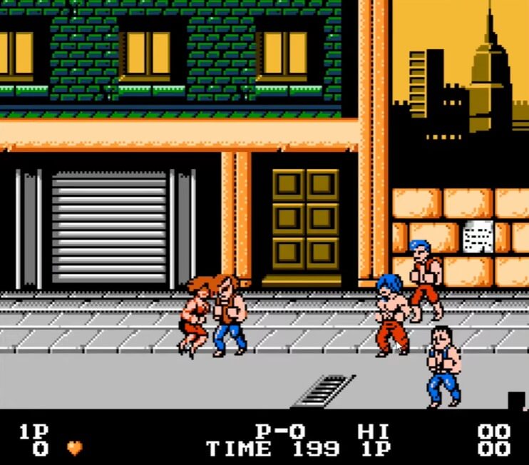 Double Dragon - геймплей игры Dendy\NES